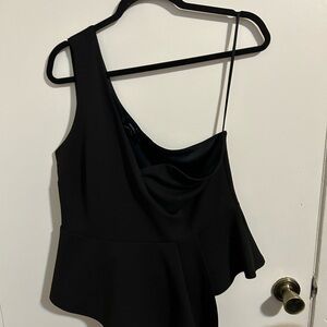 Women’s black over the shoulder top